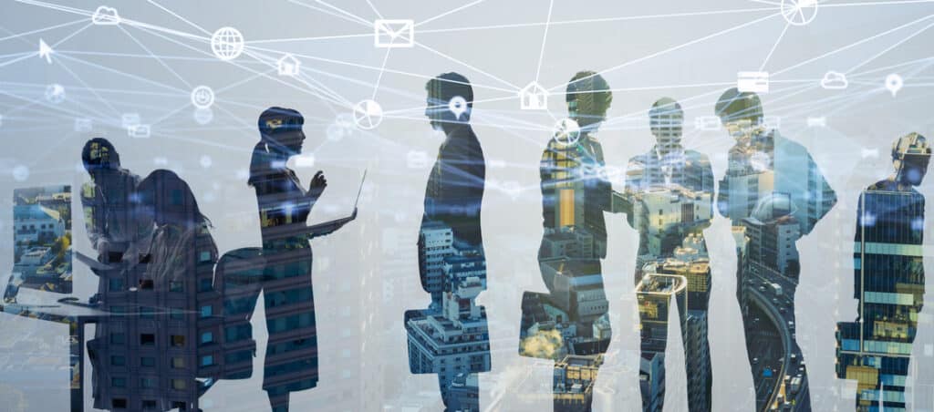 business network concept. group of businessperson. teamwork. human resources.